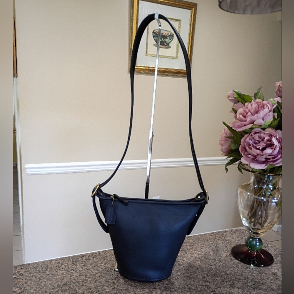 VINTAGE Coach Maggie  Blue Duffle Bag